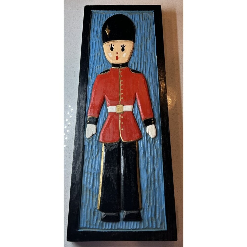 Wooden Toy Soldier Christmas Festive Holiday Decor Picture Nutcracker Ballet Art - Picture 3 of 8